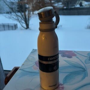 CONTIGO Water Bottle "Matterhorn Couture" White Marble THERMALOCK 24 hours cold